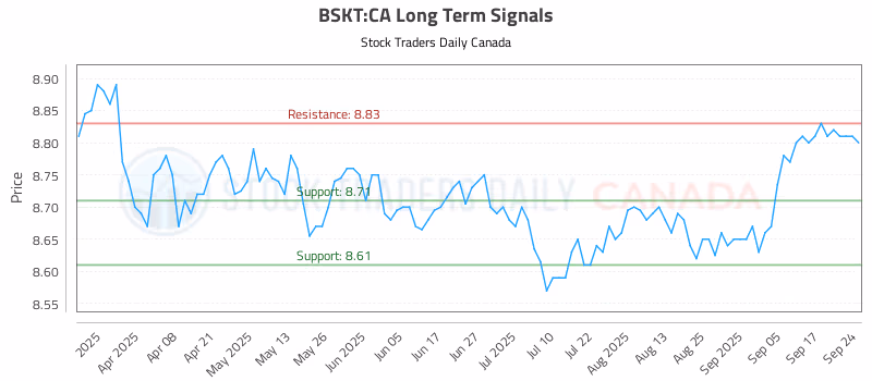 Stock Chart for BSKT:CA