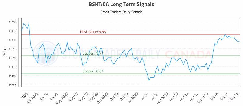 Stock Chart for BSKT:CA