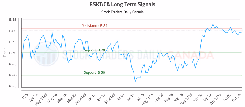 Stock Chart for BSKT:CA