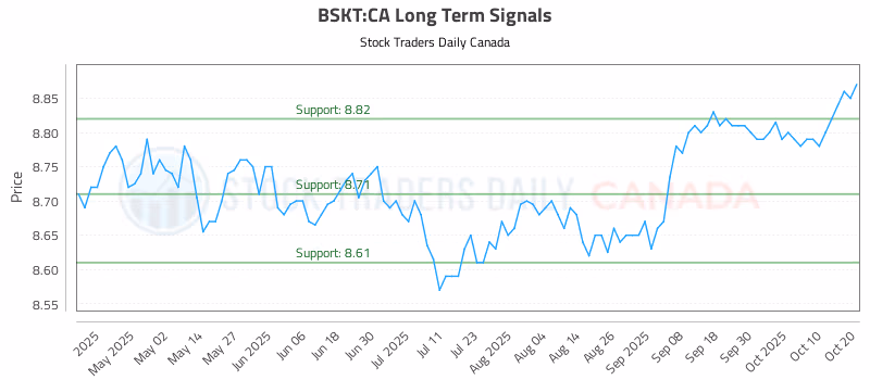 Stock Chart for BSKT:CA
