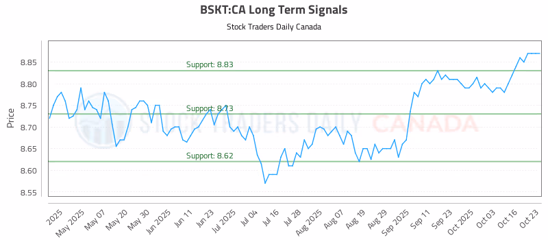Stock Chart for BSKT:CA
