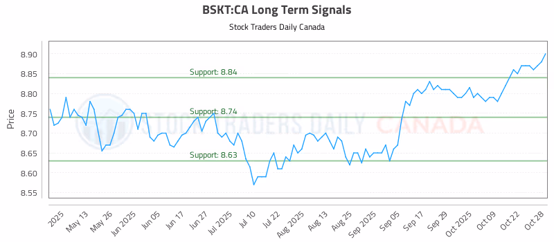 Stock Chart for BSKT:CA