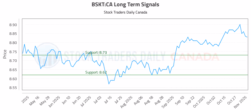 Stock Chart for BSKT:CA