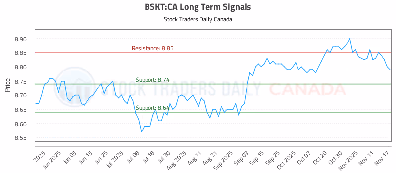 Stock Chart for BSKT:CA