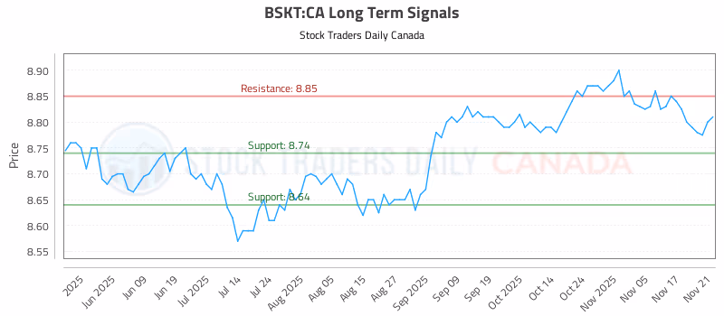 Stock Chart for BSKT:CA