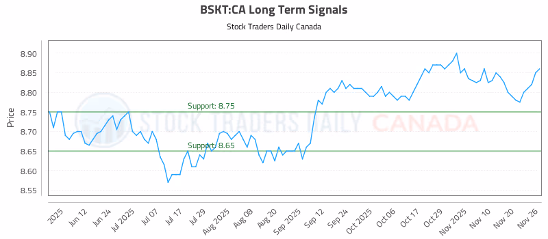 Stock Chart for BSKT:CA