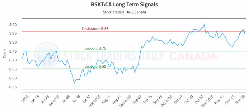 Stock Chart for BSKT:CA