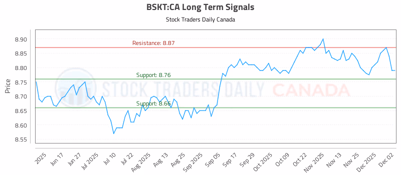 Stock Chart for BSKT:CA