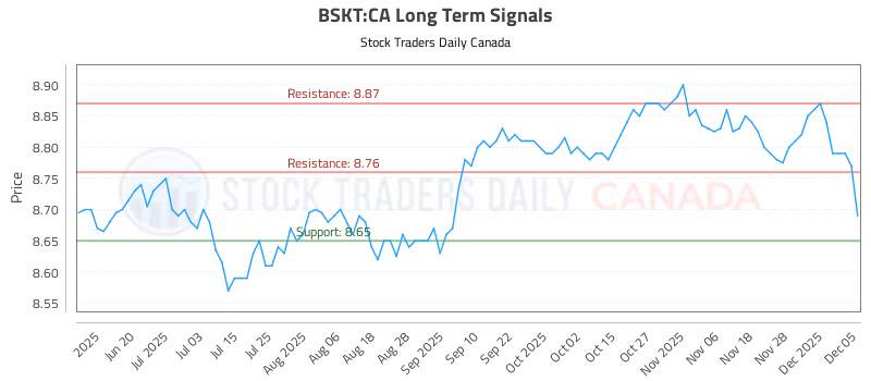 Stock Chart for BSKT:CA