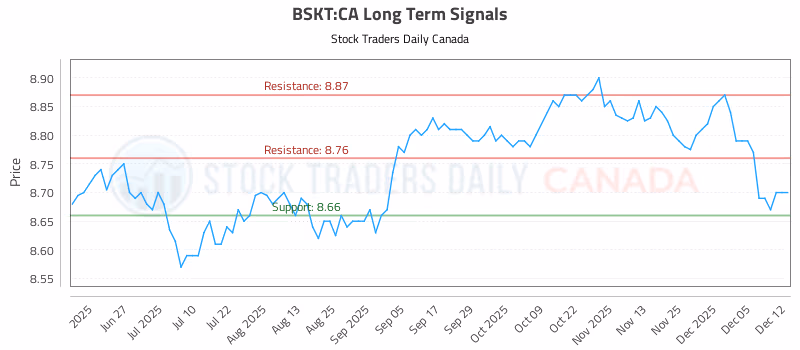 Stock Chart for BSKT:CA