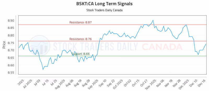 Stock Chart for BSKT:CA