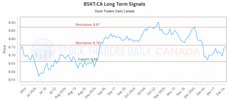 Stock Chart for BSKT:CA