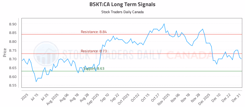 Stock Chart for BSKT:CA