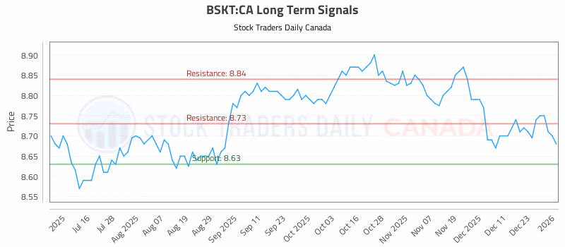 Stock Chart for BSKT:CA