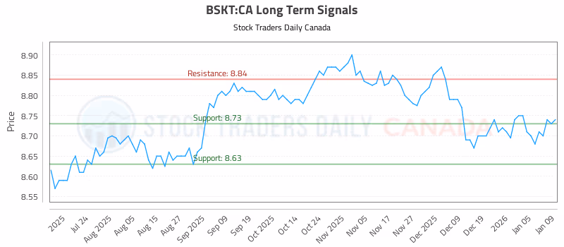 Stock Chart for BSKT:CA