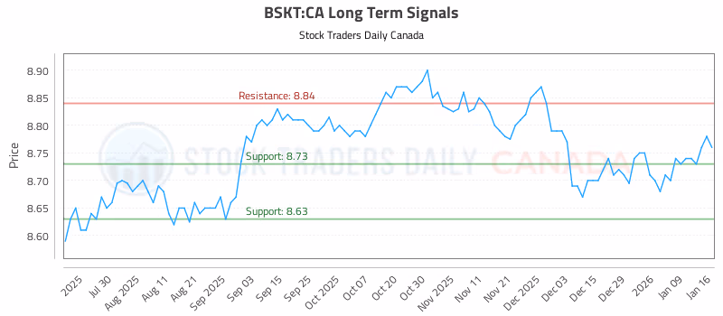 Stock Chart for BSKT:CA