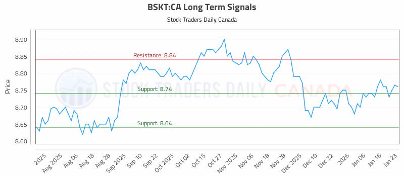 Stock Chart for BSKT:CA