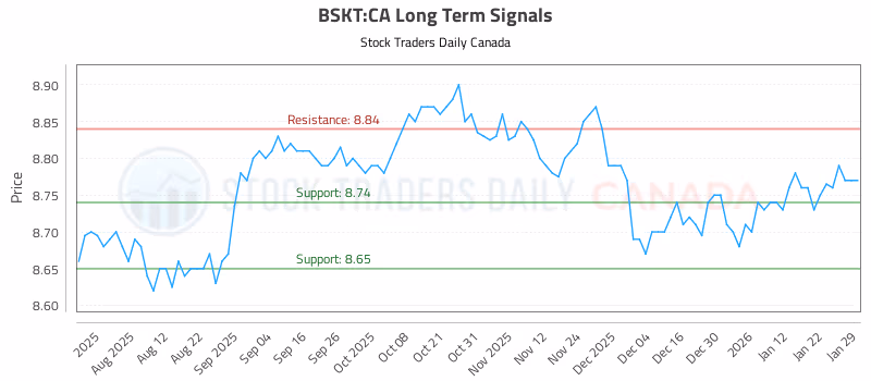 Stock Chart for BSKT:CA
