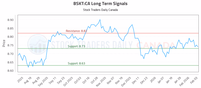 Stock Chart for BSKT:CA