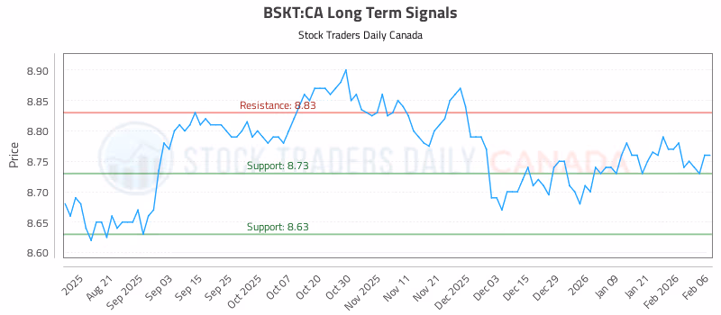 Stock Chart for BSKT:CA