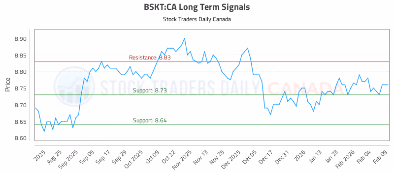 Stock Chart for BSKT:CA