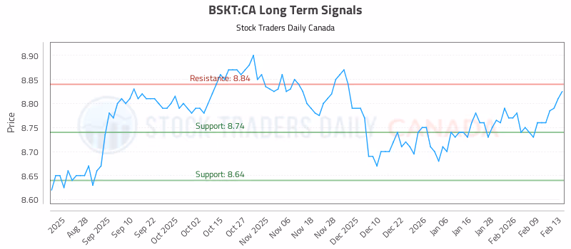 Stock Chart for BSKT:CA