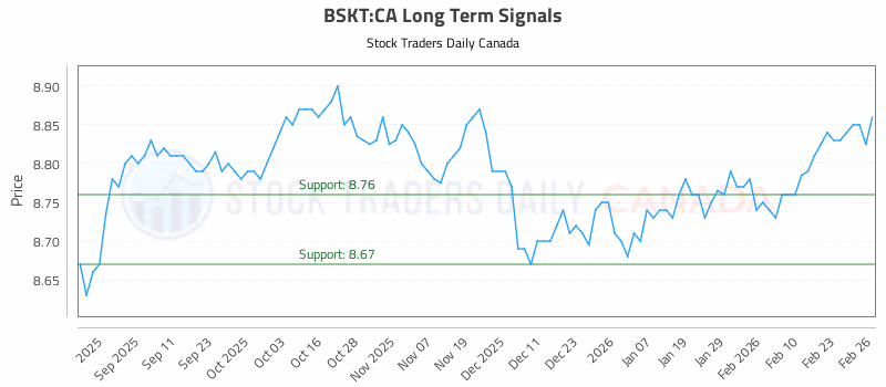 Stock Chart for BSKT:CA