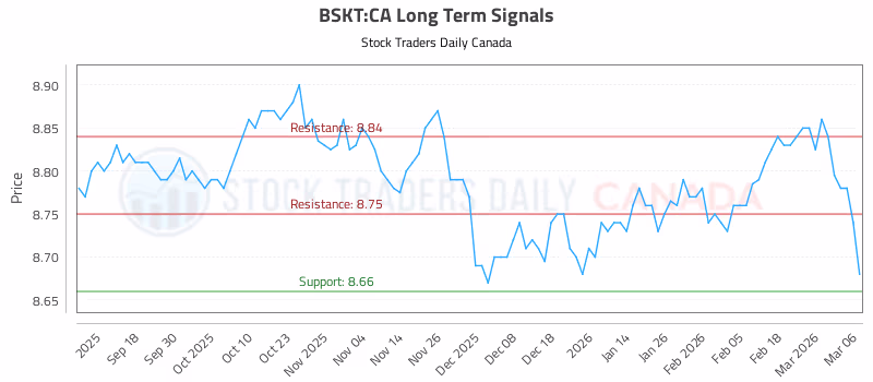 Stock Chart for BSKT:CA