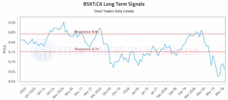 Stock Chart for BSKT:CA