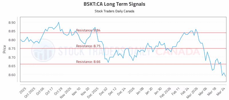 Stock Chart for BSKT:CA