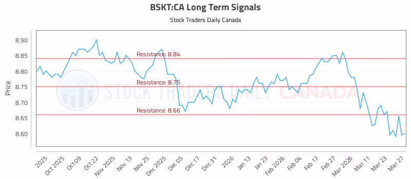 Stock Chart for BSKT:CA