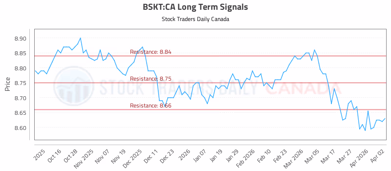 Stock Chart for BSKT:CA