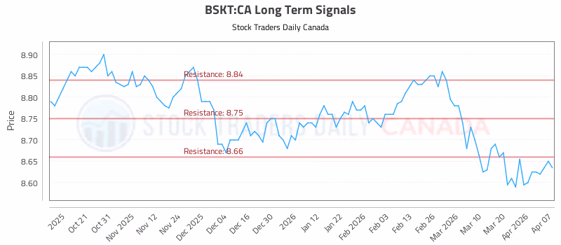 Stock Chart for BSKT:CA
