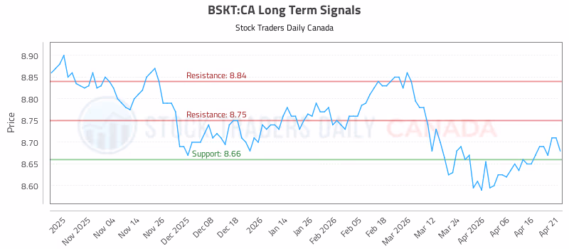 Stock Chart for BSKT:CA