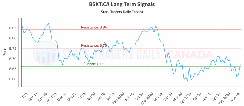 Stock Chart for BSKT:CA