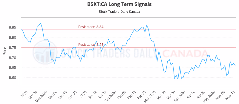 Stock Chart for BSKT:CA