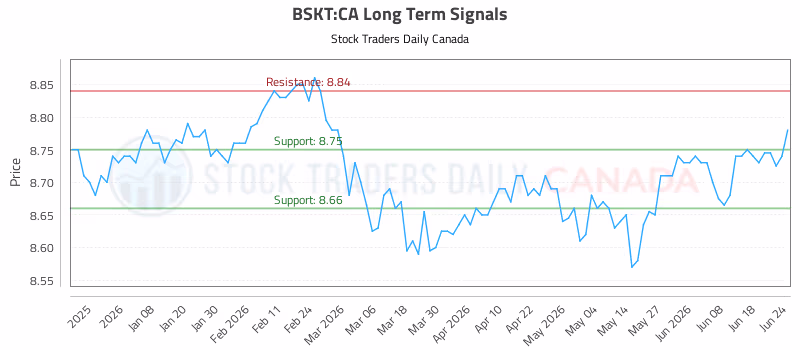 Stock Chart for BSKT:CA
