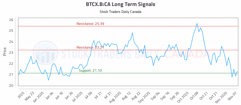 Stock Chart for BTCX.B:CA