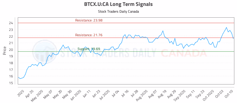Stock Chart for BTCX.U:CA