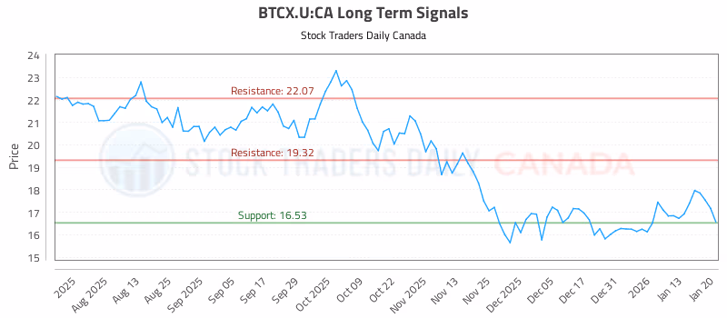 Stock Chart for BTCX.U:CA