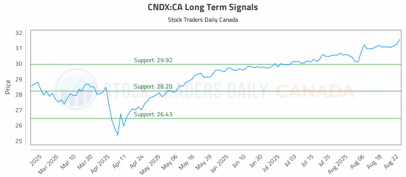 Stock Chart for CNDX:CA