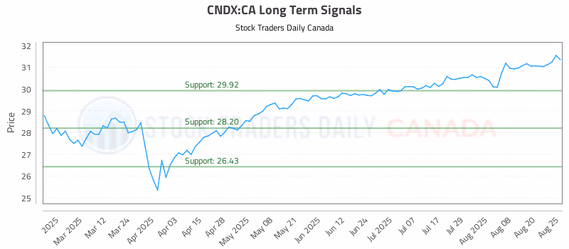 Stock Chart for CNDX:CA