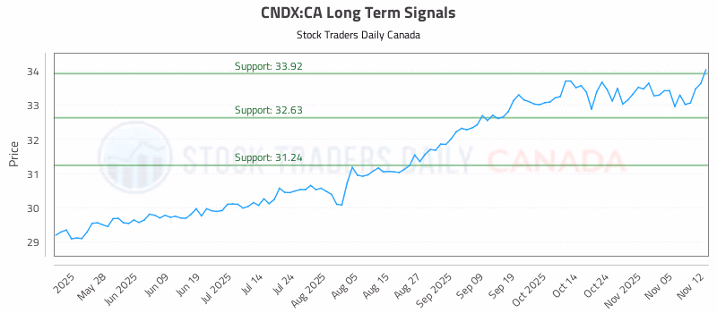 Stock Chart for CNDX:CA