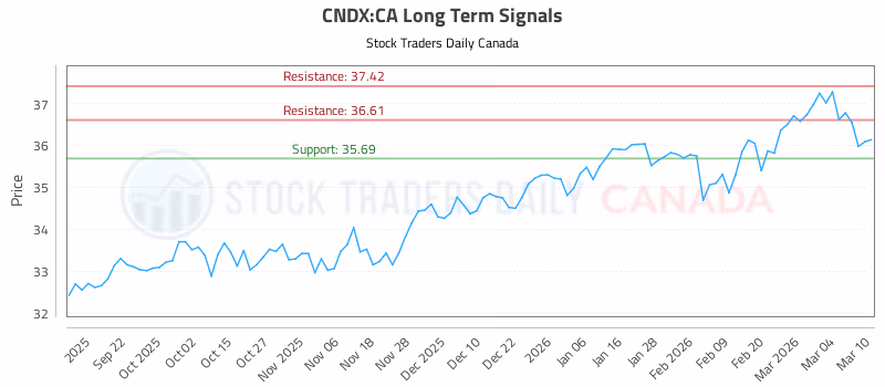 Stock Chart for CNDX:CA