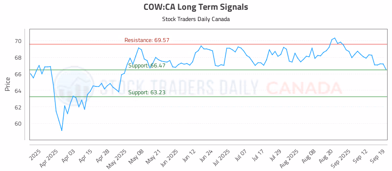 Stock Chart for COW:CA