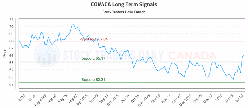 Stock Chart for COW:CA