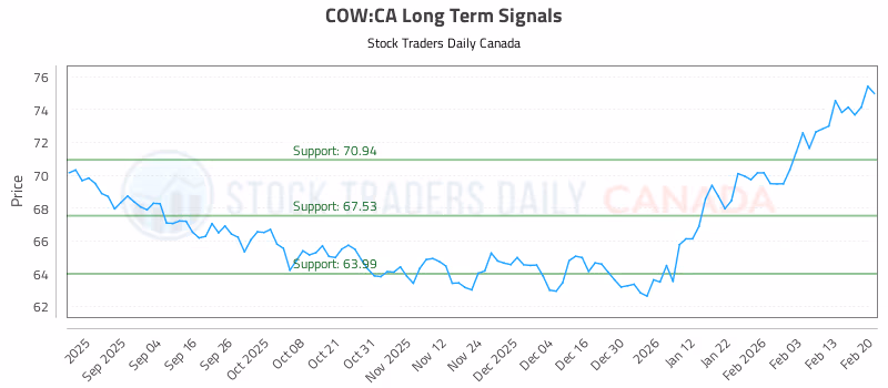 Stock Chart for COW:CA
