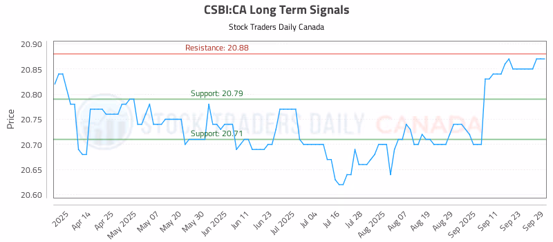 Stock Chart for CSBI:CA