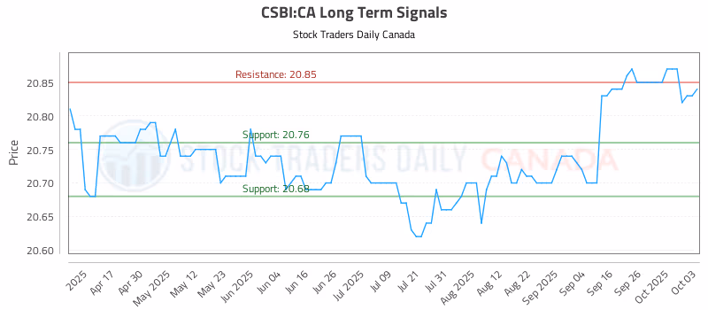 Stock Chart for CSBI:CA
