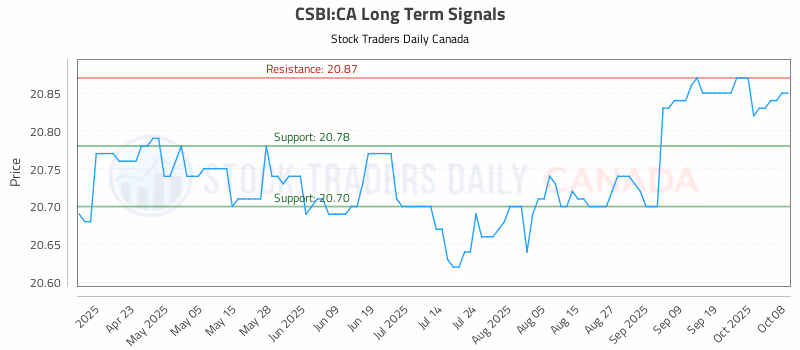 Stock Chart for CSBI:CA